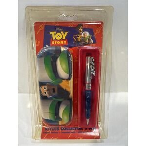 Disney Toy Story Buzz Lightyear Stylus Collector's Pen & Eyeglass Case 1996 (D)